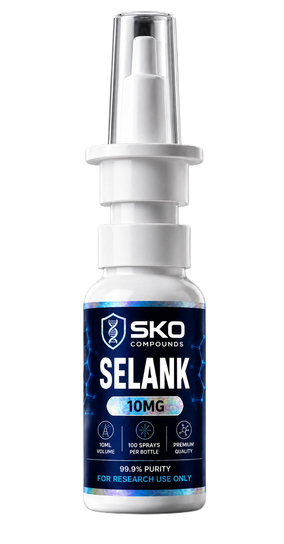 SELANK Spray 10MG research liquid spray bottle